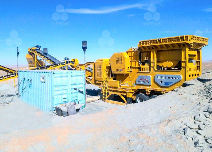 150tph granite mobile crushing line in Mongolia